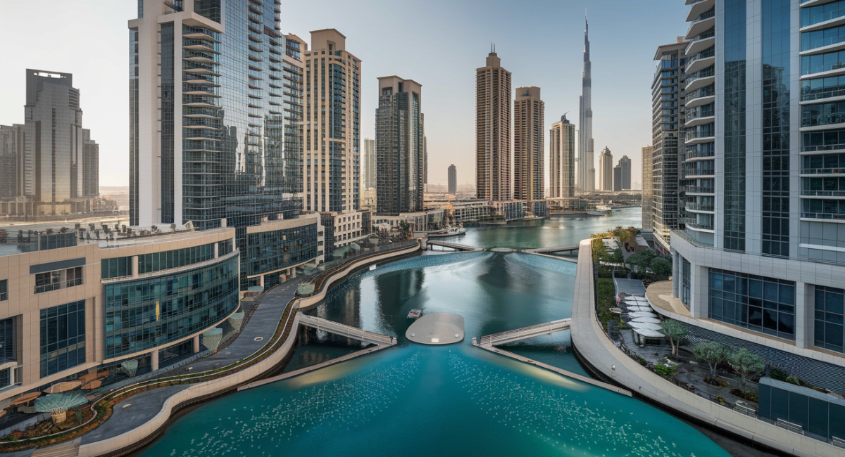 Accessibilité à Business Bay Photo aérienne