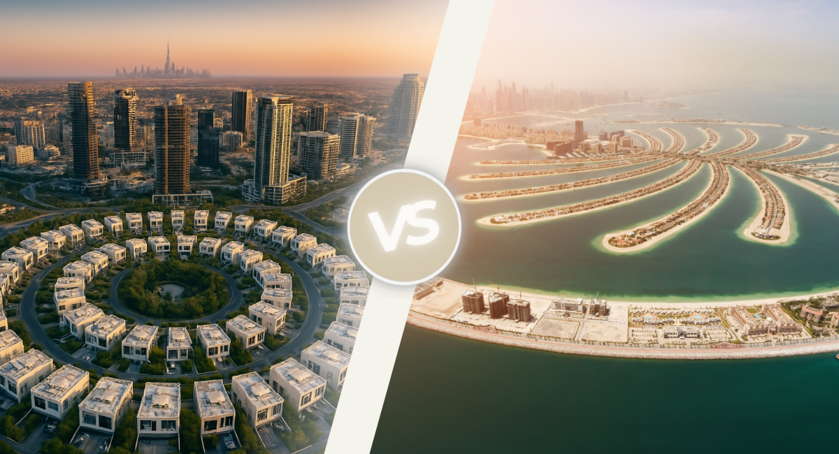 Jumeirah village circle vs Palm Jumeirah