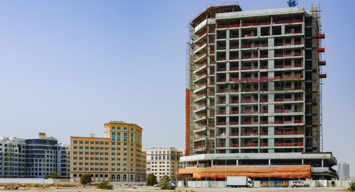 Immeuble en construction à Dubai