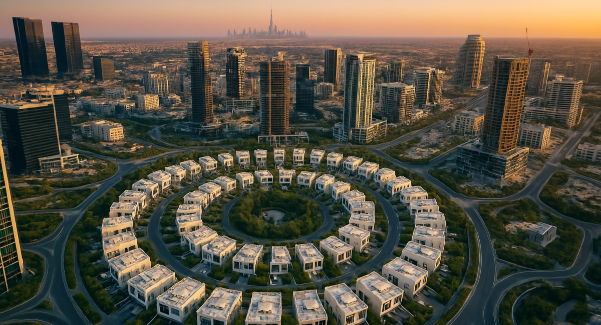 jumeirah village circle vue du ciel